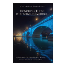 Peace Officers Memorial Day London Bridge Poster