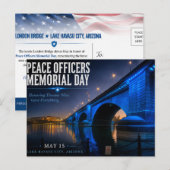 Peace Officers Memorial Day London Bridge Postkarte (Vorne/Hinten)