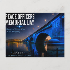 Peace Officers Memorial Day London Bridge Postkarte