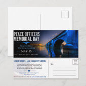 Peace Officers Memorial Day London Bridge Postkarte (Vorne/Hinten)