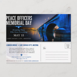 Peace Officers Memorial Day London Bridge Postkarte