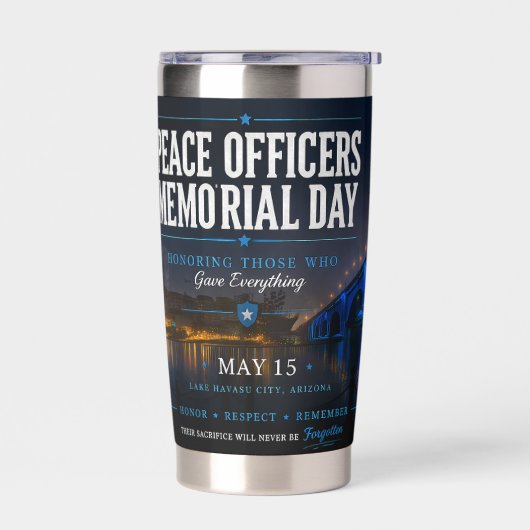 Peace Officers Memorial Day London Bridge Thermobecher (Links)