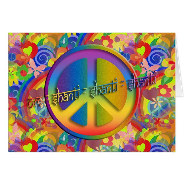 Peace Om Shanti | BLUME POWER (Vorderseite (Horizontal))