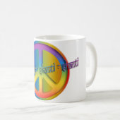 Peace Om Shanti Kaffeetasse (VorderseiteRechts)