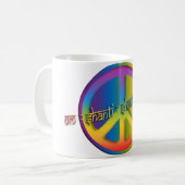 Peace Om Shanti Kaffeetasse (Vorderseite Links)