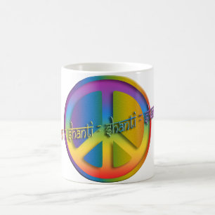 Peace Om Shanti Kaffeetasse