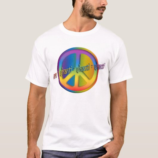 Peace Om Shanti T-Shirt (Vorderseite)