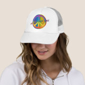 Peace Om Shanti Truckerkappe (Beispiel)