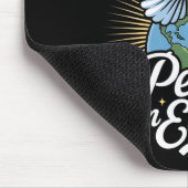 Peace On Earth Dove And Globe Faith Christmas Mousepad (Ecke)