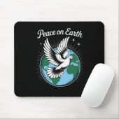Peace On Earth Dove And Globe Faith Christmas Spir Mousepad (Mit Mouse)