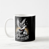 Peace On Earth Dove And Globe Peaceful Christmas Kaffeetasse (Links)