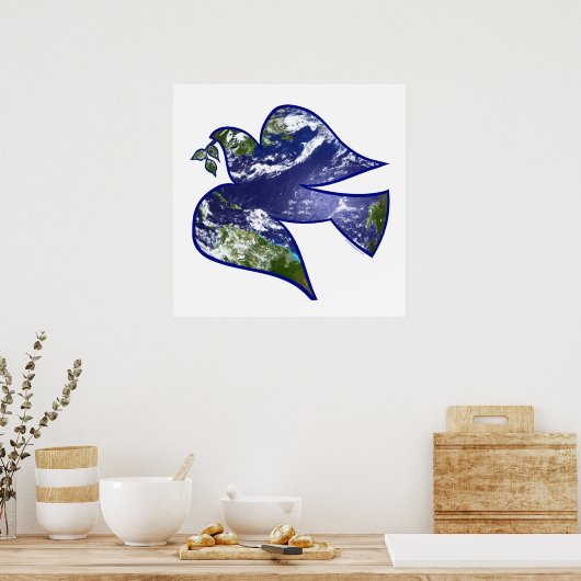 Peace on Earth Dove Poster (Küche)