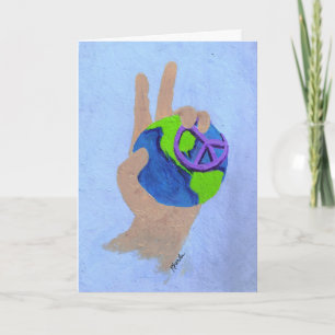 Peace on Earth Feiertagskarte