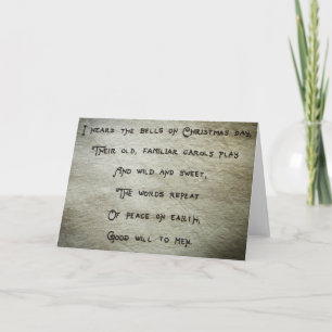 Peace on Earth Feiertagskarte