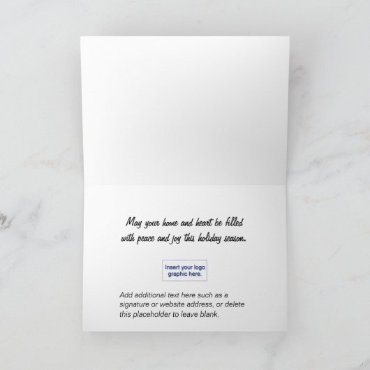 Peace On Earth Feiertagskarte (Innenseite)