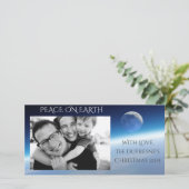 Peace On Earth Feiertagskarte (Stehend Vorderseite)
