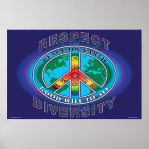 PEACE ON EARTH GOODWILL TO ALL POSTER