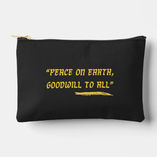 Peace on Earth Goodwill to All- Zubehörtasche (Vorderseite)
