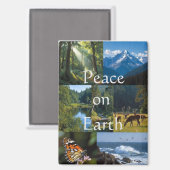 Peace On Earth  Magnet (Vorderseite/Rückseite)