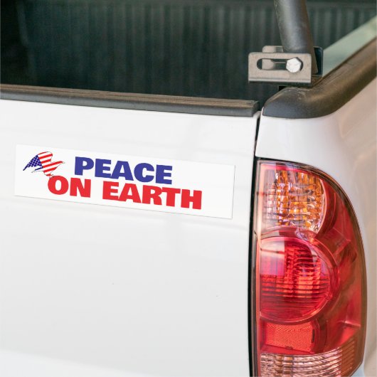 PEACE on earth not war warmonger deep-state Bumpe Autoaufkleber (Auf Lkw)