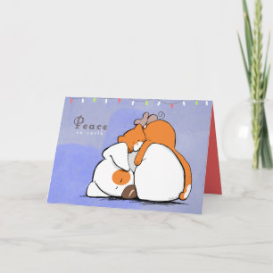 Peace on Earth Patch n Rusty Holiday Feiertagskarte
