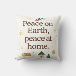 Peace on Earth, Peace at Home – Cozy Christmas Kissen