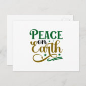 Peace on Earth Postkarte (Vorne/Hinten)