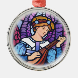 Peace on Earth stained glass ceramic decoration Ornament Aus Metall