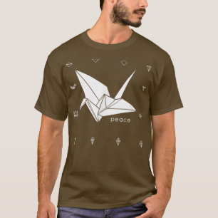 Peace Origami Crane Japanisch T-Shirt
