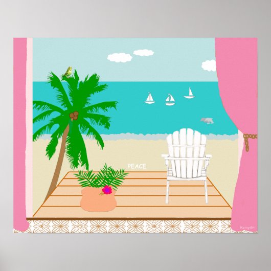 "Peace"-Originalmalerei Poster (Vorne)