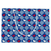 Peace Orizuru Pattern Große Geschenktüte (Rückseite)
