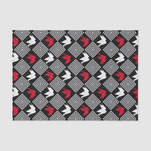 Peace Orizuru Pattern Seidenpapier (Vorderseite)