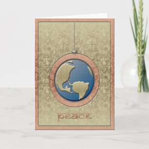 Peace Ornament Christmas Card Feiertagskarte