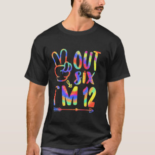 Peace Out 12. Geburtstag Gefärbte Krawatte B Tag 1 T-Shirt