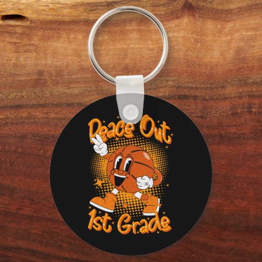 Peace Out 1. Abschluss der ersten Klasse Schlüsselanhänger (Vorderseite)