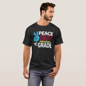 Peace Out 1st Grade Last Day of School Teacher Gir T-Shirt (Vorne ganz)