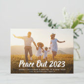 Peace Out 2020 Fotos Weihnachten Neues Jahr (Stehend Vorderseite)