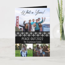 Peace Out 2023 Was a Year 3 Foto Collage - Schwarz