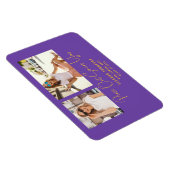 Peace Out 2 Foto 2022 Abschluss verkünden Lila Magnet (Rechte Seite)