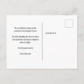 Peace Out 2 Foto Script 2022 Abschluss Lila Ankündigungspostkarte (Rückseite)