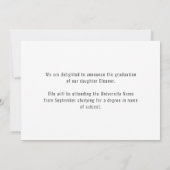 Peace Out 2 Foto Script 2022 Black Abschluss An Ankündigung (Rückseite)