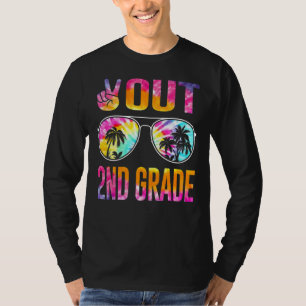 Peace Out 2. Grade Gefärbte Krawatte Abschluss let T-Shirt
