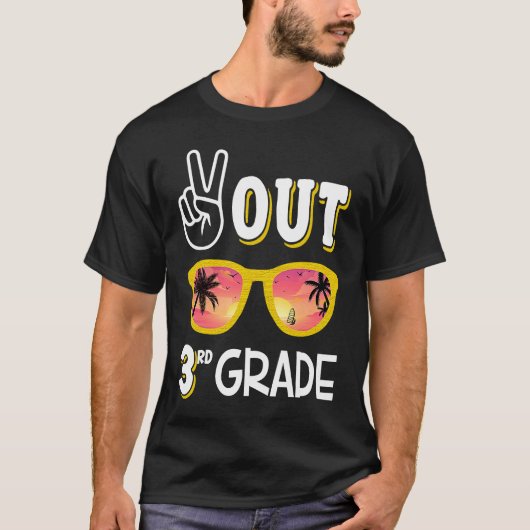 Peace Out 2nd Grade  For 2nd Grade Graduation T-Shirt (Vorderseite)