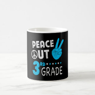 Peace Out 3. Klasse Niedliche lustige Kinder zurüc Kaffeetasse