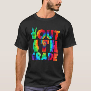 Peace Out 4. Grade Abschluss Gefärbte Krawatte let T-Shirt