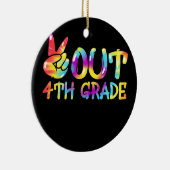 Peace Out 4. Klasse Gefärbte Krawatte Abschluss Le Keramik Ornament (Rechts)