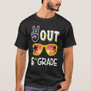 Peace Out 5. Klasse für Abschluss der 5. Klasse T-Shirt