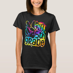 Peace Out 5th Grade Abschluss am letzten Schultag T-Shirt