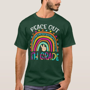 Peace Out 6. Grade Gefärbte Krawatte Abschluss Cla T-Shirt