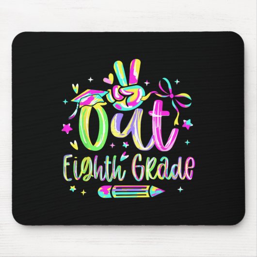 Peace Out Achte Grade Abschluss CL of 2025 Teach Mousepad (Vorne)
